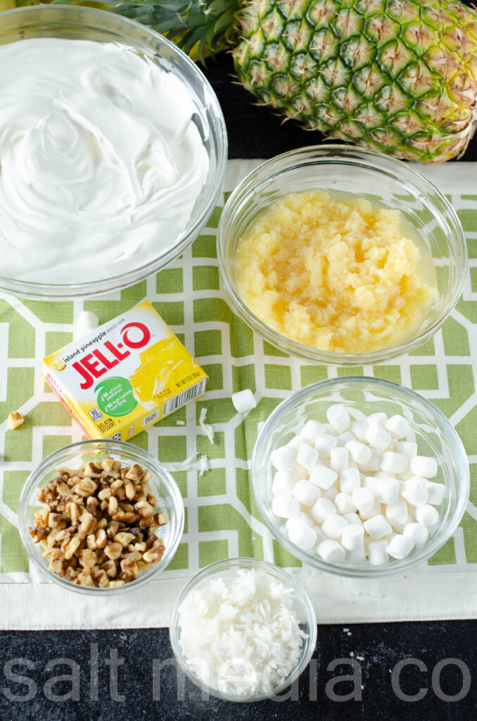 ingredients needed for pineapple fluff salad recipe 