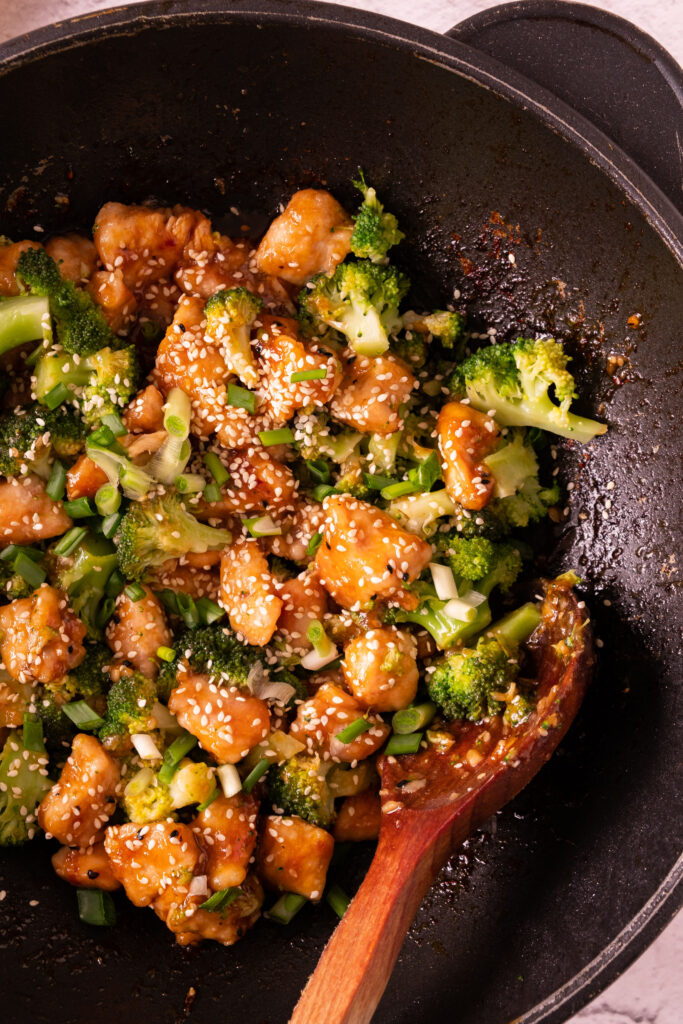 Honey Garlic Chicken with Broccoli Recipe(1)