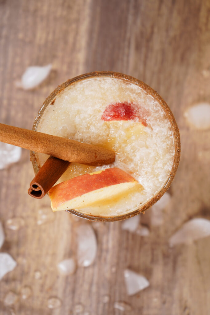 Apple Margarita slushy overhead